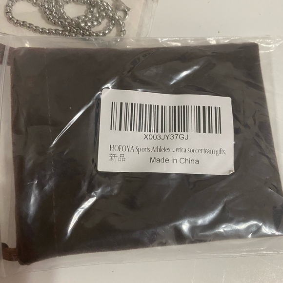 HOFOYA Cross Pendant Necklace With Inspiring Bible Quote from Phil 4:13 Soccer - Picture 8 of 9